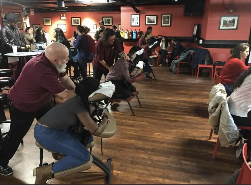Tom giving chair massages
